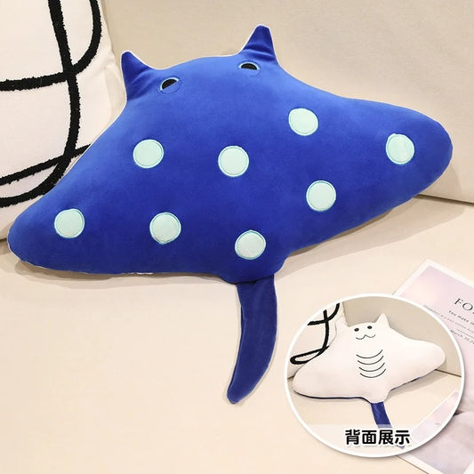 Devil Ray Plush Toy – Soft Kawaii Sea Animal Pillow