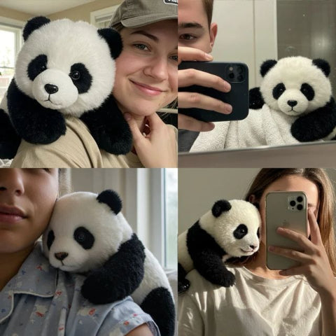 Panda Plush Comfort Soft Animal Plush Raccoon Fox Bear Floor Cushion Birthday Gifts Soft Pillow Toys for Girls Gift Room Decor