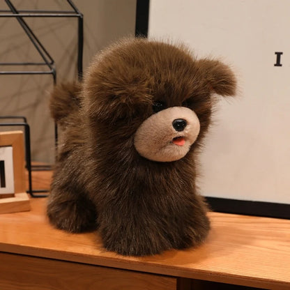 Lifelike Standing Animal Plush Toy – Dog & Lion Stuffed Doll